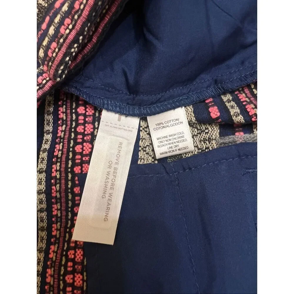 Ann Taylor LOFT Women's Geometric Aztec The Riviera Shorts Multicolor Sz 10P NWT